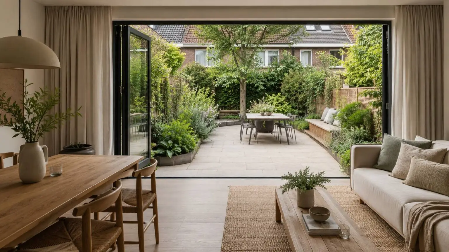 Woonstijl tuin combineren - zo laat je binnen en buiten naadloos in elkaar overlopen